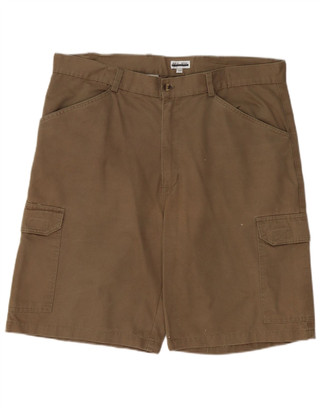 MC JOY Mens Cargo Shorts IT 50 Grande W38 Algodão Bege