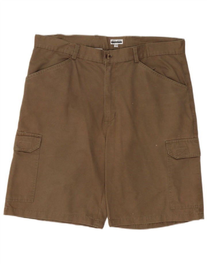 MC JOY Mens Cargo Shorts IT 50 Grande W38 Algodão Bege