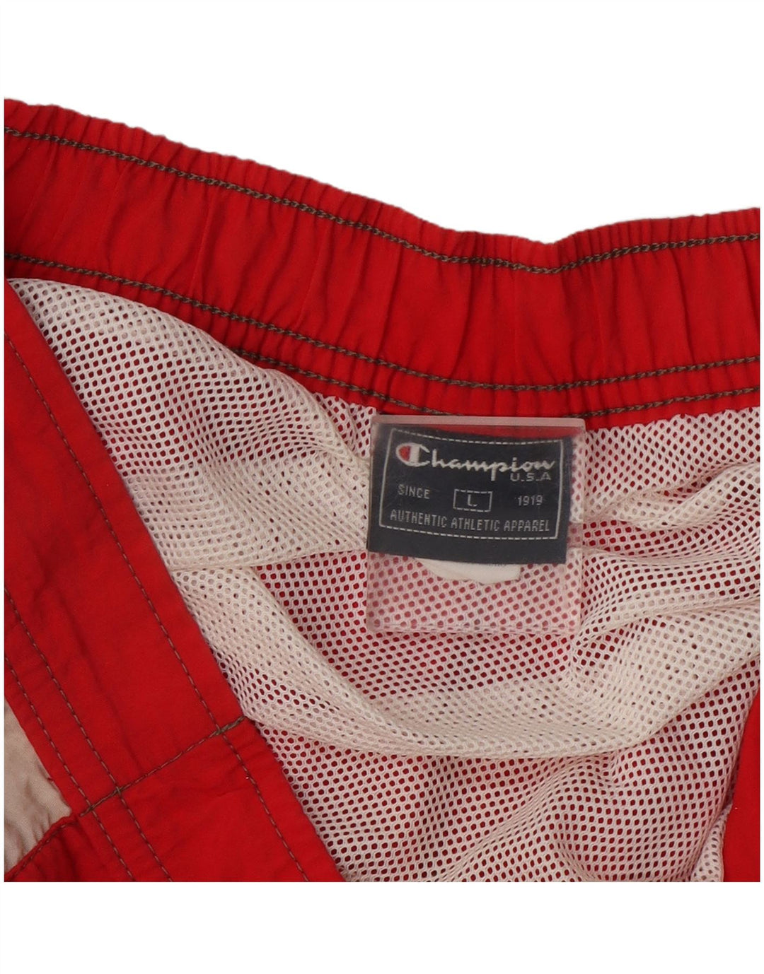 Shorts de natação masculino Champion Graphic grande poliamida vermelha colorida