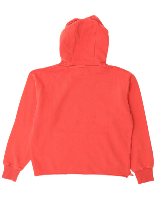 Zara Mens Hoodie Jumper Medium Red Cotton