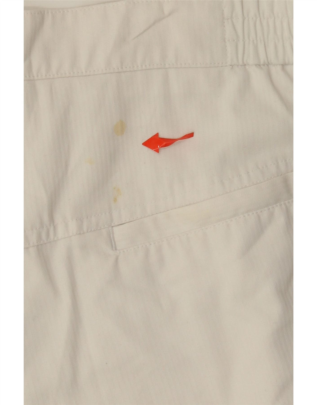Adidas Masculino Pegged Chino Shorts W36 Grande Poliéster Branco