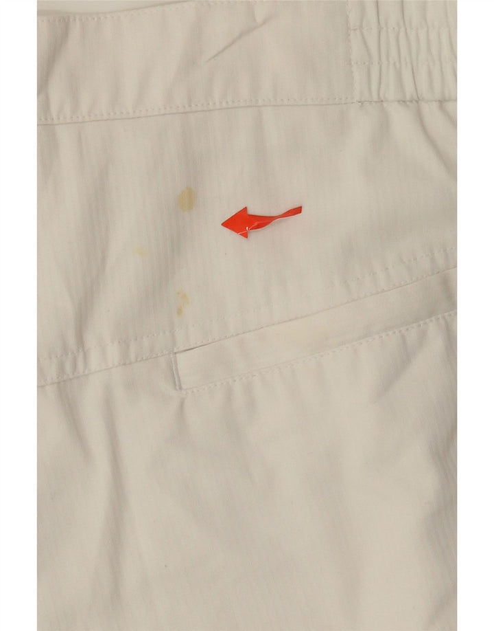 Adidas Masculino Pegged Chino Shorts W36 Grande Poliéster Branco