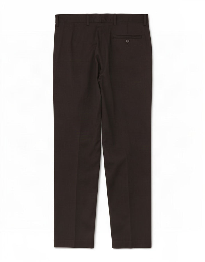 Calça masculina de ajuste regular Marks & Spencer W34 L33 lã preta