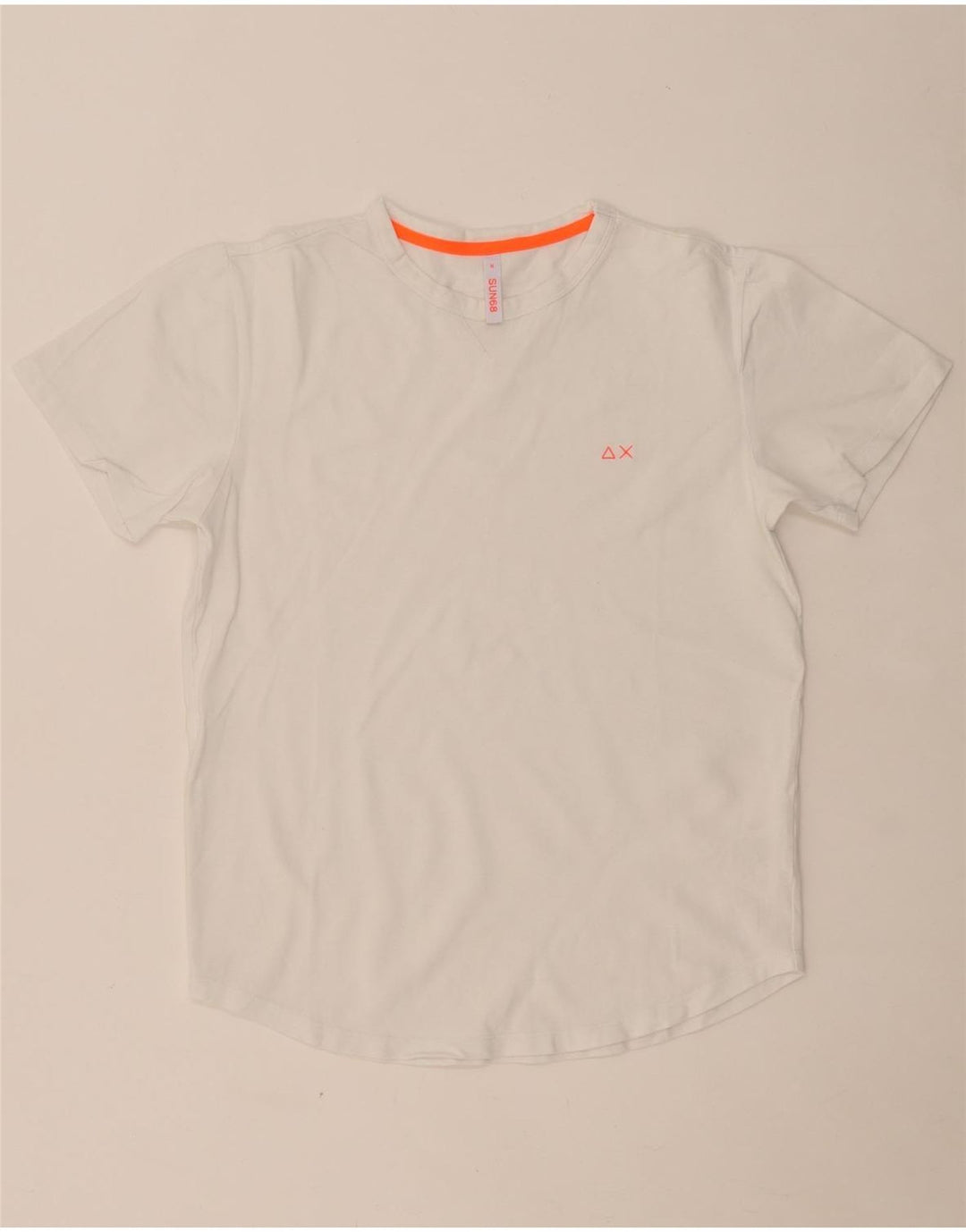 Camiseta masculina SUN68 Top médio algodão branco