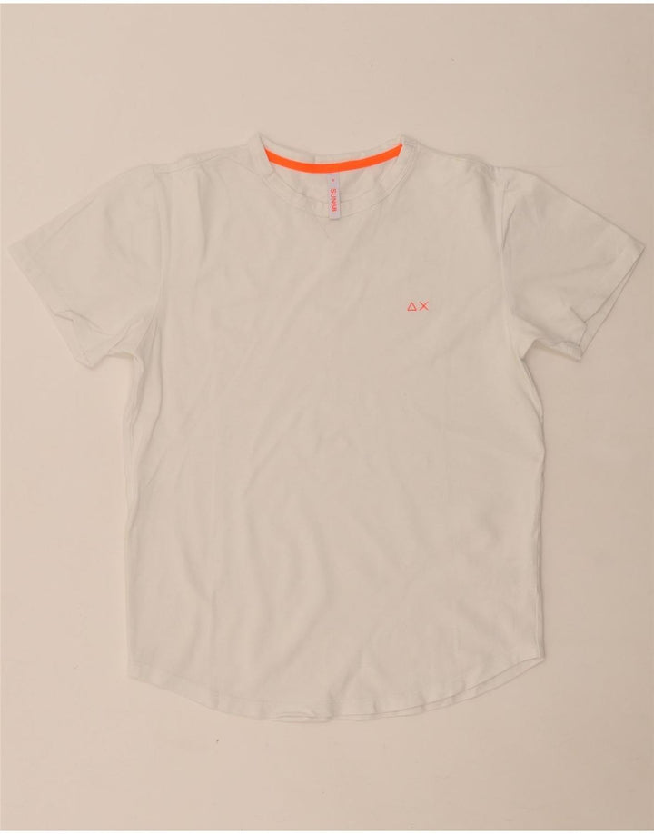 Camiseta masculina SUN68 Top médio algodão branco