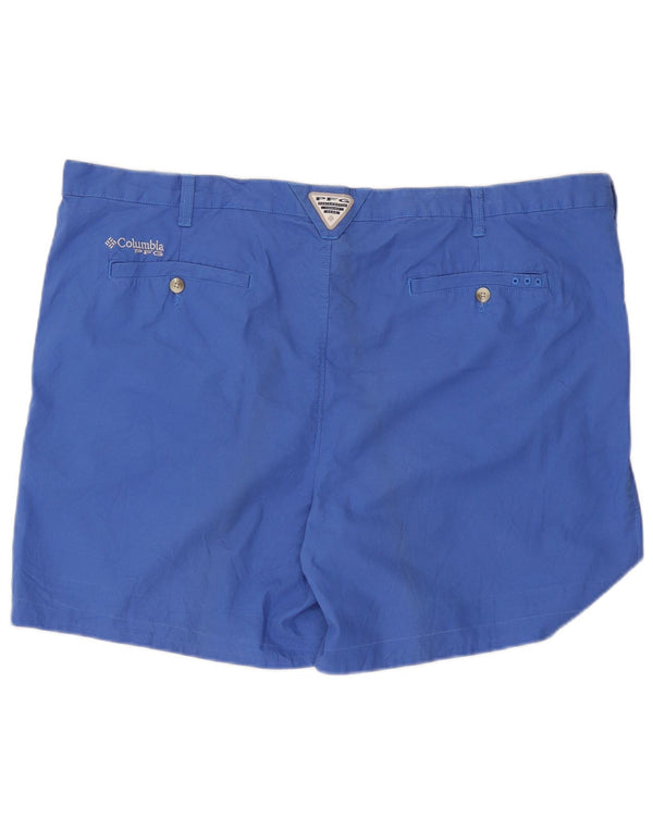 Columbia Mens Chino Shorts W46 3XL Algodão Azul