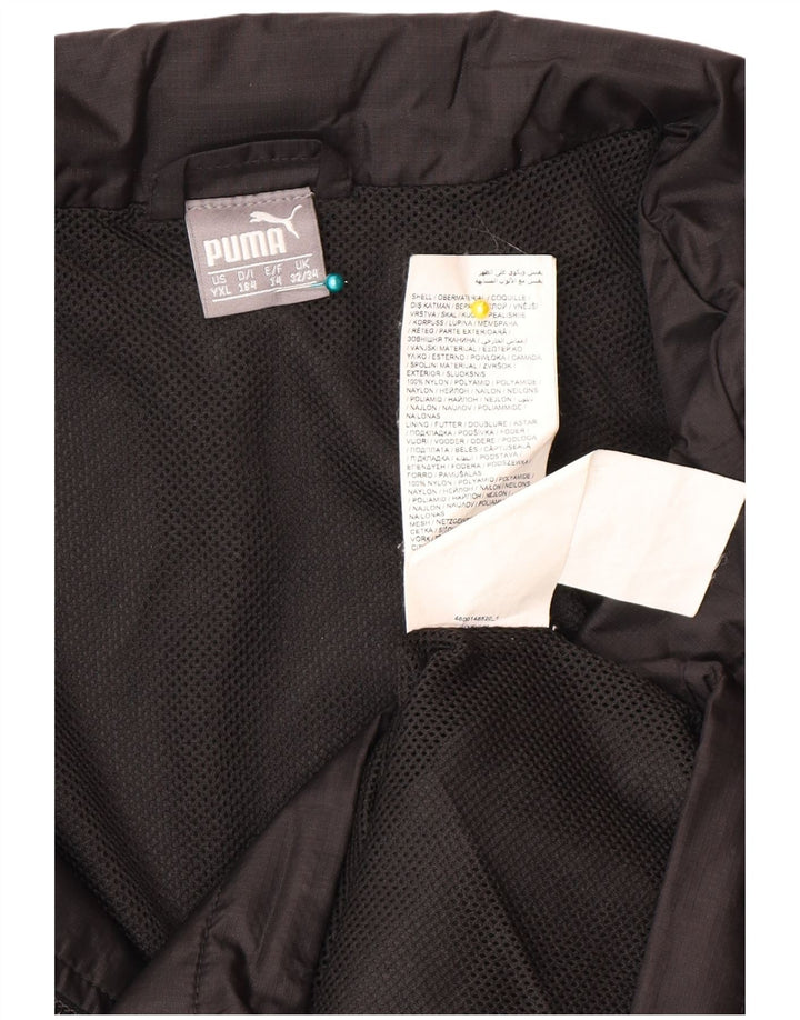 Casaco de chuva Puma Boys 13-14 anos preto poliéster