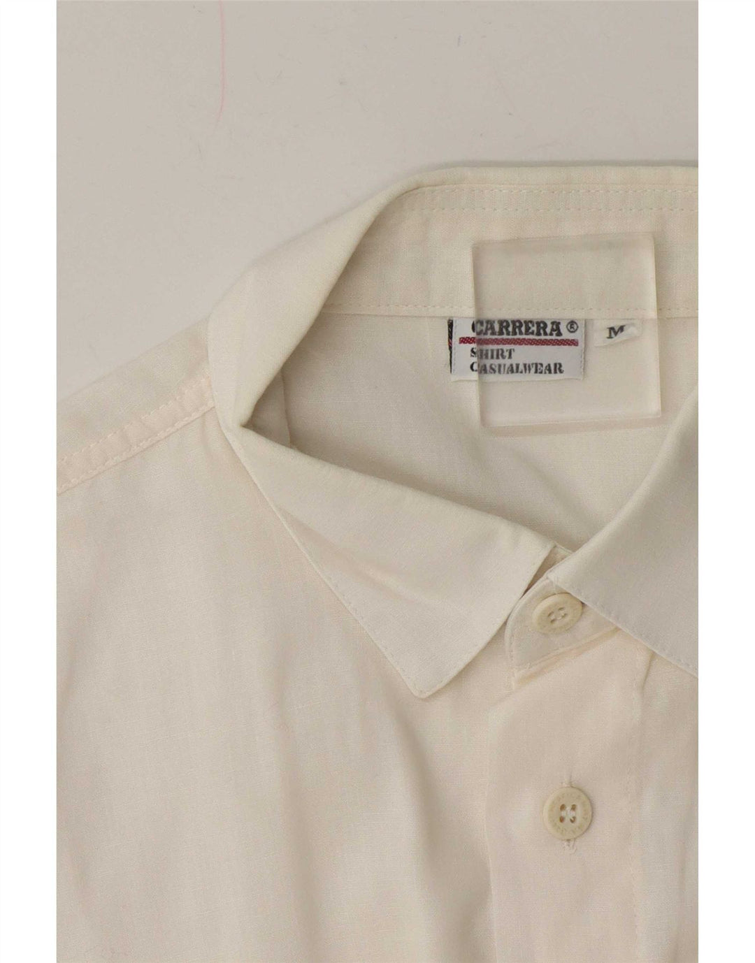 Camisa masculina de manga curta Carrera branca média