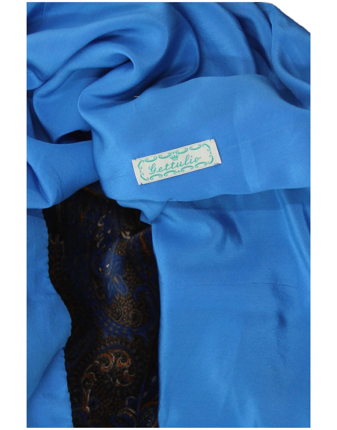 Jaqueta blazer feminina VINTAGE de veludo com 5 botões Reino Unido 14 grande azul paisley