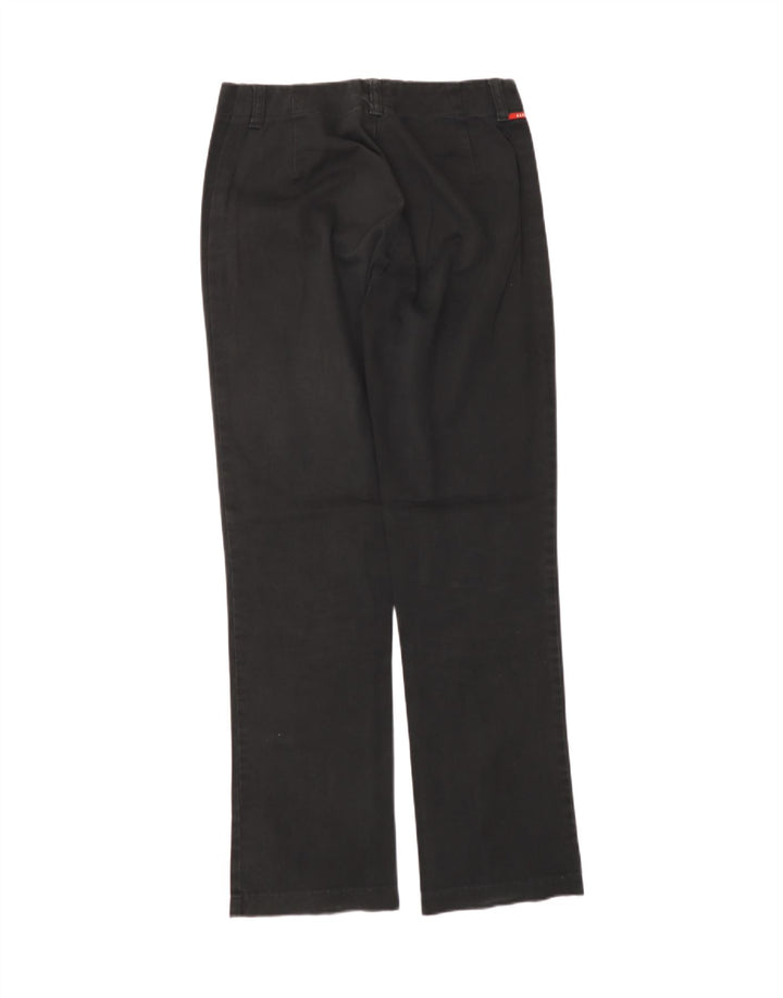 REPLAY Womens Straight Casual Trousers W27 L32 Black Cotton Vintage Replay and Second-Hand Replay from Messina Hembry 