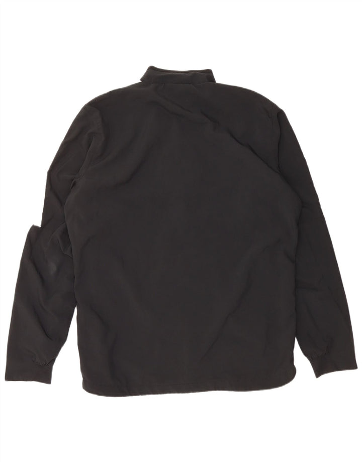 NIKE Mens Dri Fit Rain Jacket UK 40 Large Black Colourblock Polyester