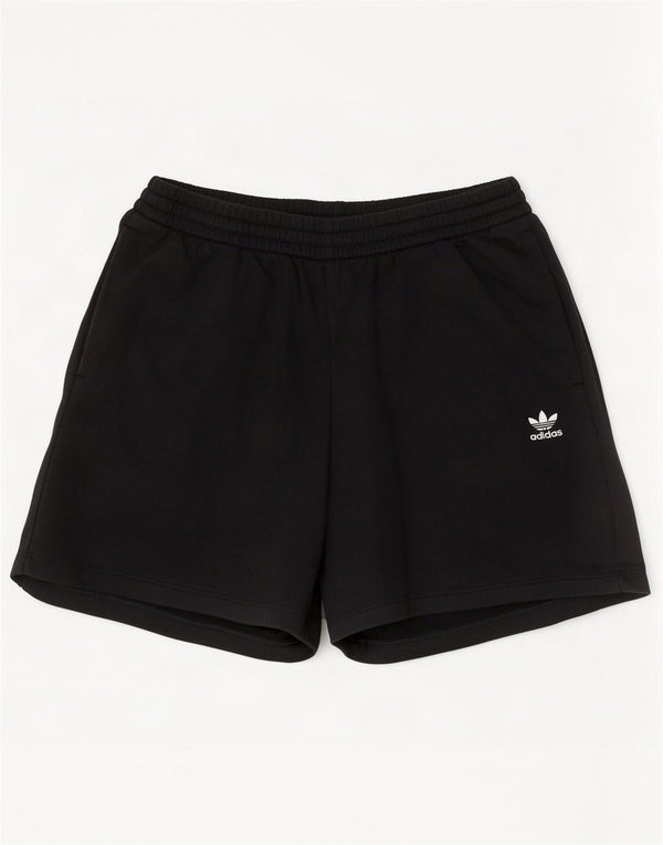 Shorts esportivos femininos Adidas UK 12 médio preto algodão
