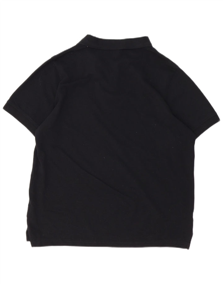 Camisa polo masculina ELLESSE XL de algodão preto