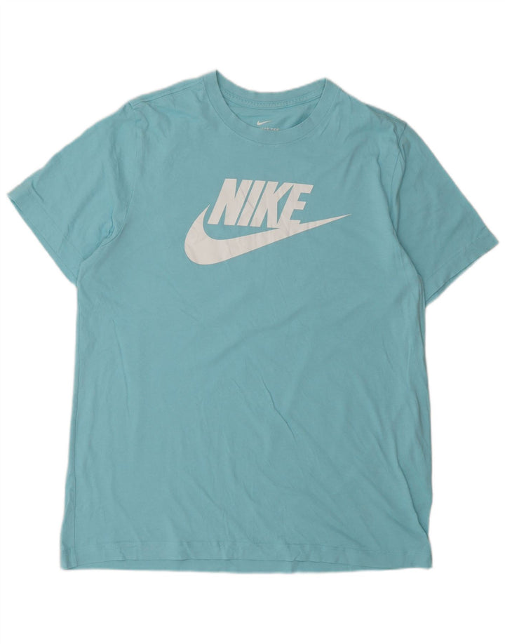 Camiseta masculina Nike grande algodão azul