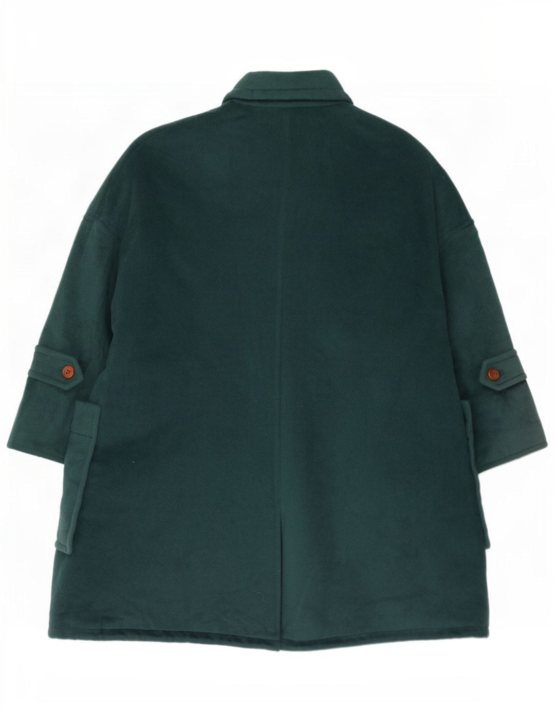Sobretudo feminino Sportmax oversized UK 12 lã verde médio