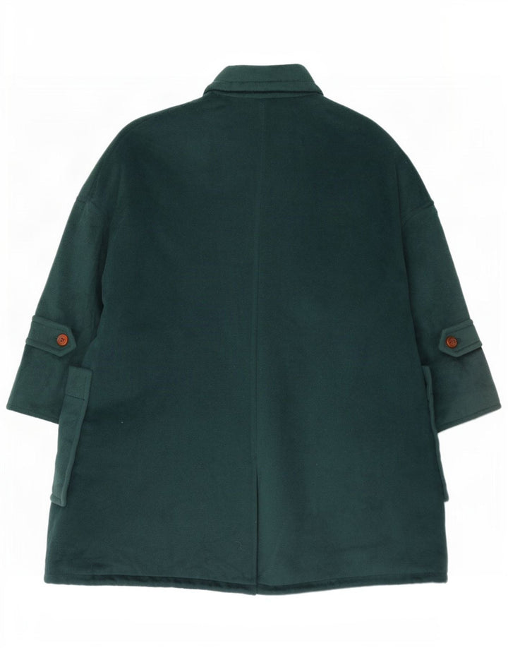 Sobretudo feminino Sportmax oversized UK 12 lã verde médio