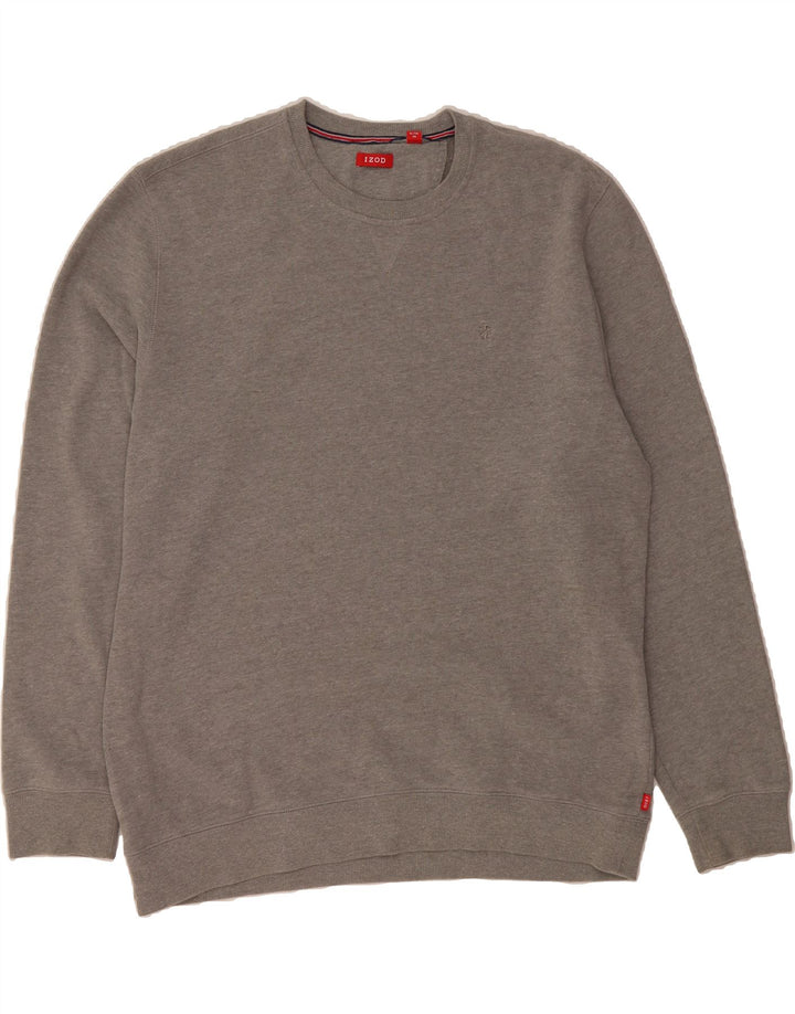 IZOD Mens Sweatshirt Jumper XL Grey Cotton Vintage Izod and Second-Hand Izod from Messina Hembry 