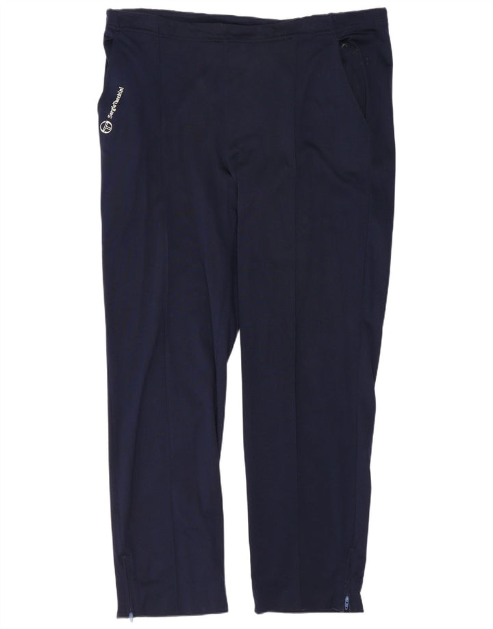 Calça de treino masculina Sergio Tacchini IT 52 XL azul marinho poliamida