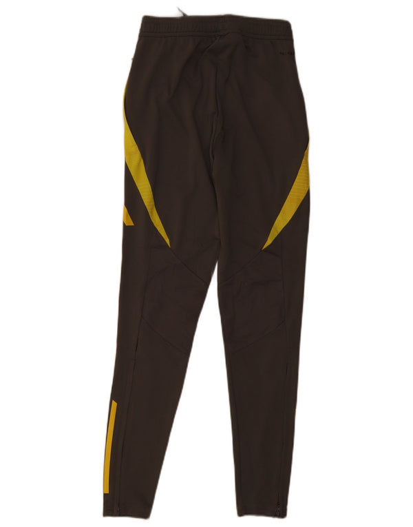 Adidas masculino Leeds United FC calças de treino gráfico XS cinza colorblock