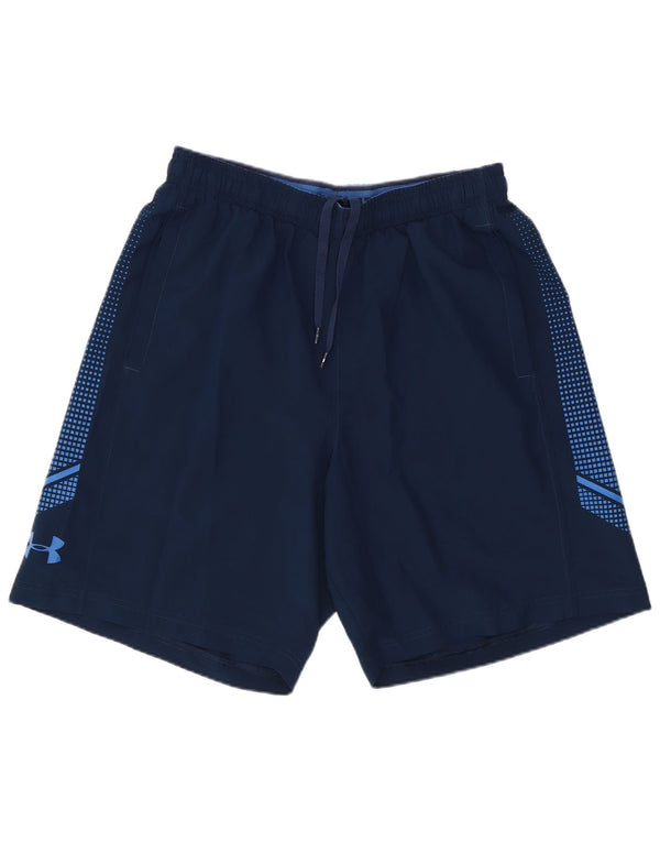 Shorts esportivos masculinos Under Armour Graphic Loose Fit médio azul marinho