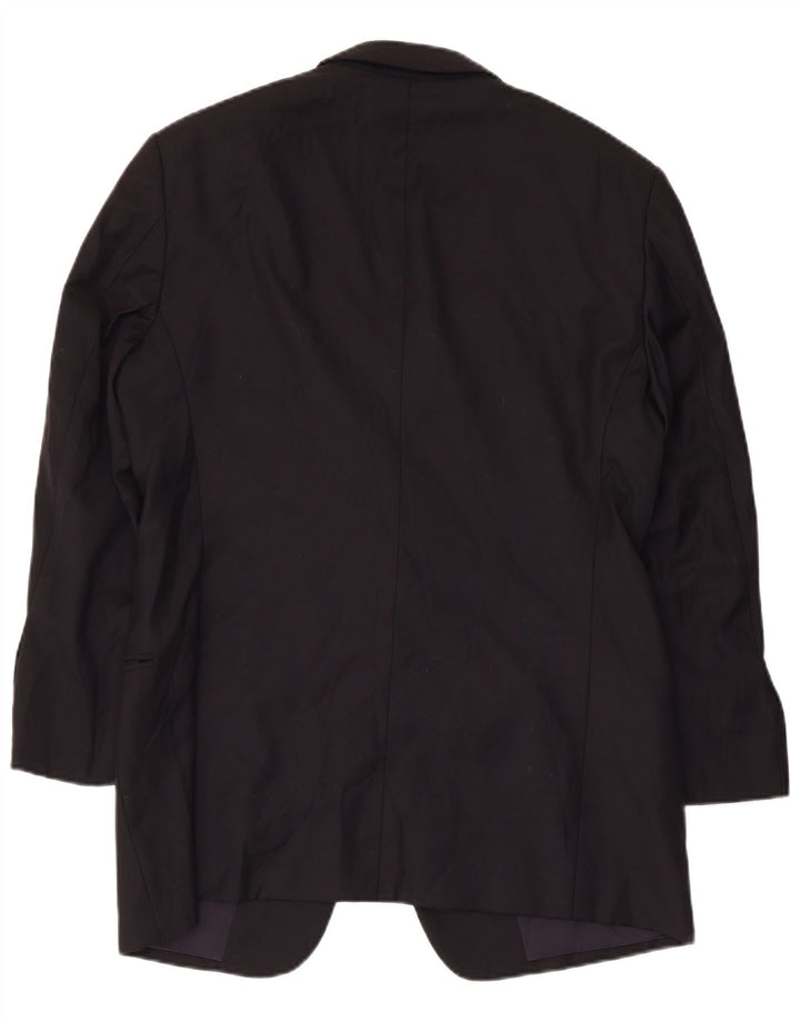Jaqueta blazer masculina Armani Collezioni com 2 botões IT 50 grande lã preta