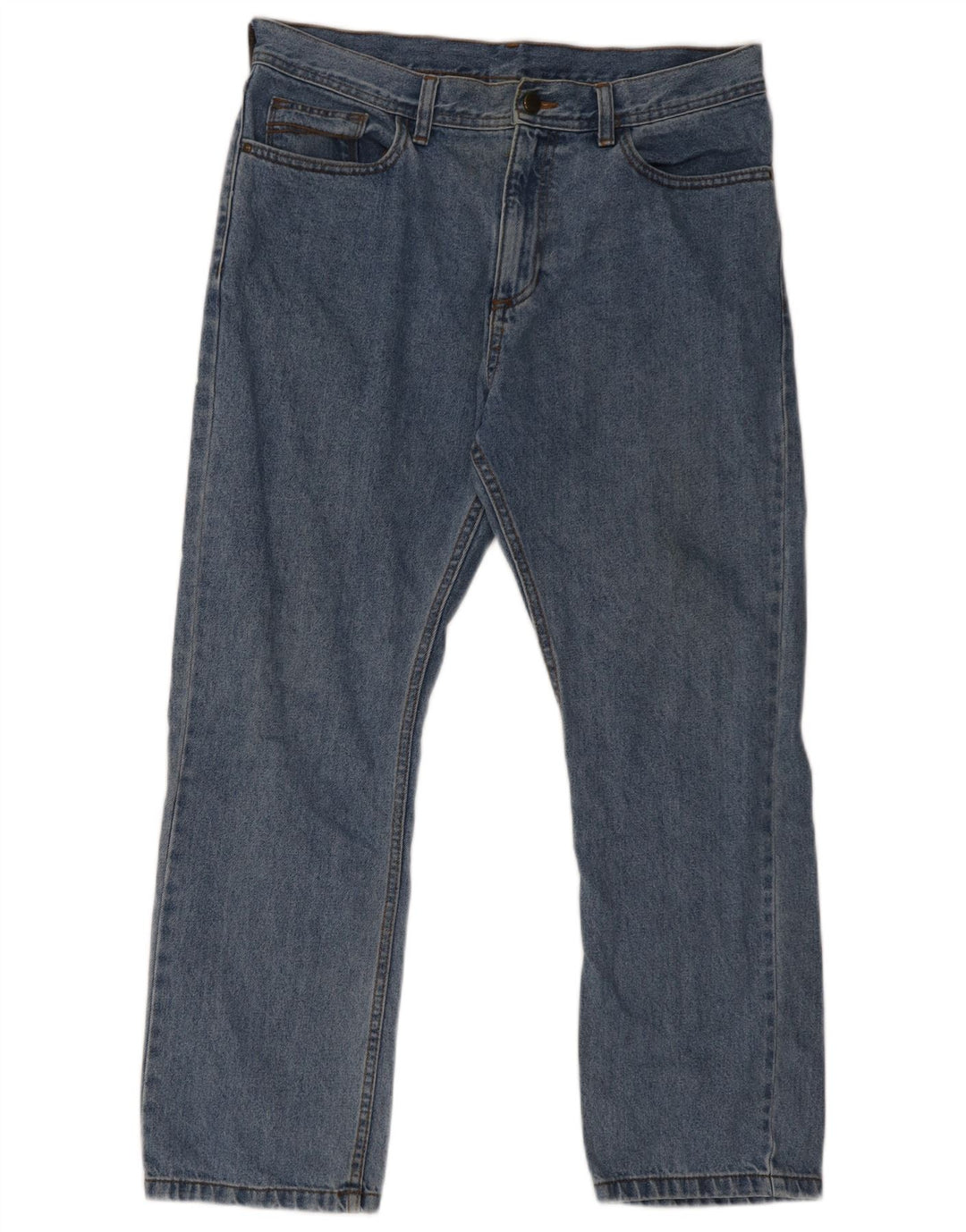 Jeans retos masculinos Marks & Spencer W34 L29 algodão azul
