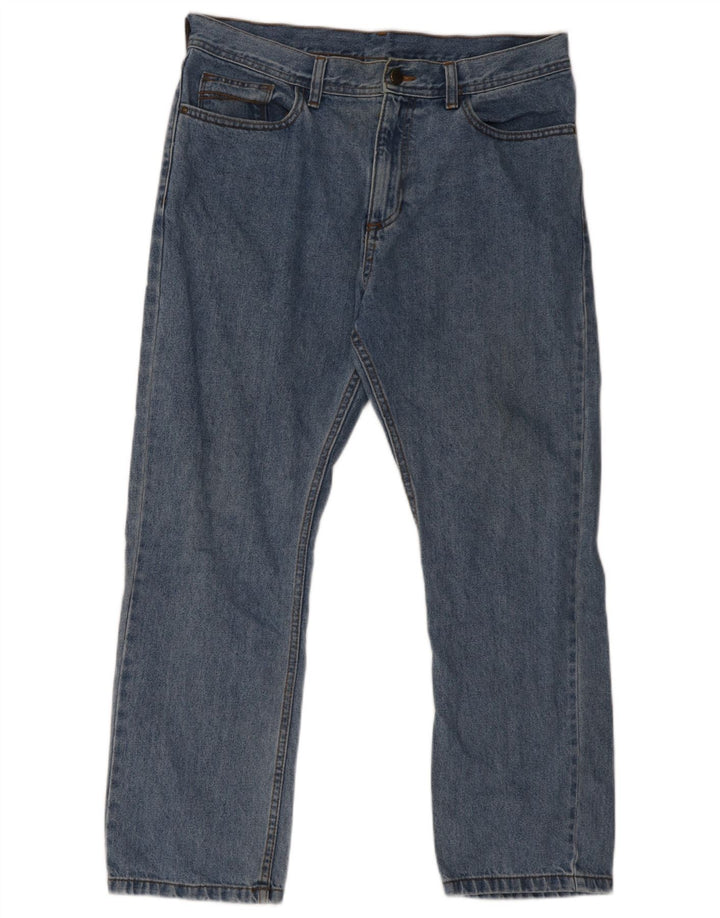Jeans retos masculinos Marks & Spencer W34 L29 algodão azul