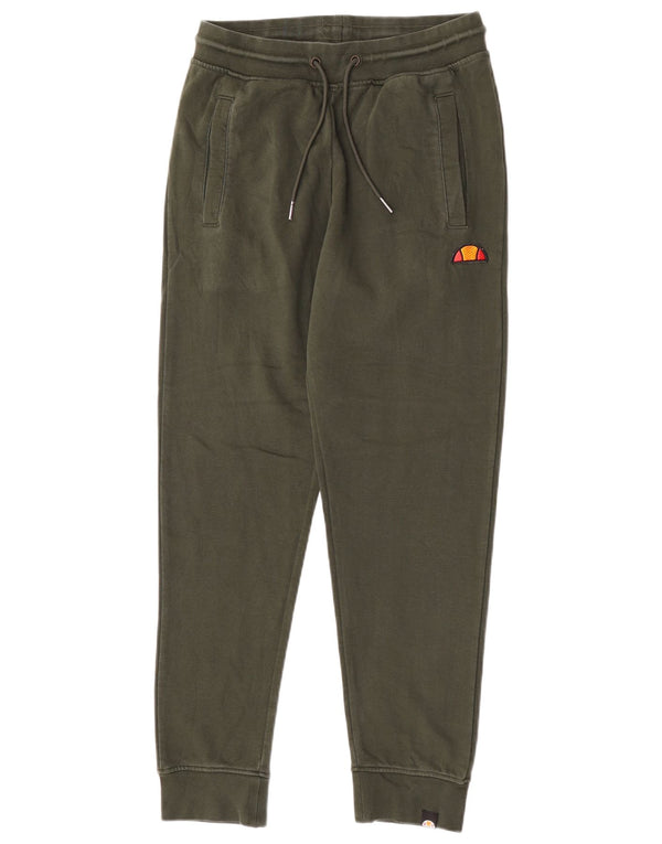 Calça de treino masculina Ellesse Joggers pequeno algodão cáqui