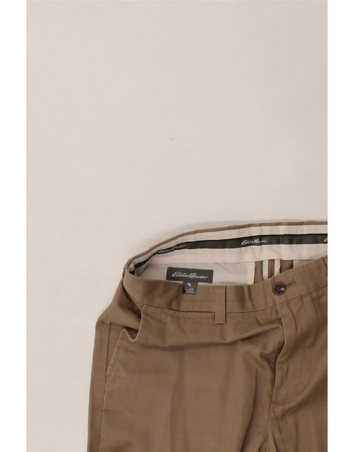 EDDIE BAUER Mens Straight Chino Trousers W34 L30 Beige Cotton Vintage Eddie Bauer and Second-Hand Eddie Bauer from Messina Hembry 