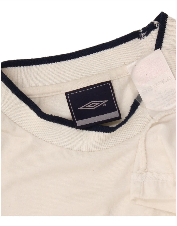 Umbro Camiseta Masculina Top Grande Poliéster Branco