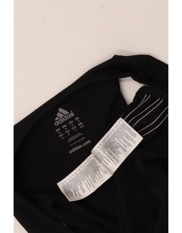 Macacão feminino sem mangas Adidas UK 12 poliéster preto médio
