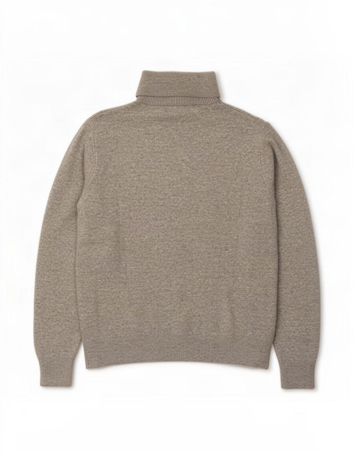 Suéter feminino Marks & Spencer com gola alta e gola alta Reino Unido 10 pequeno cinza