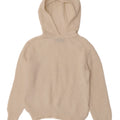 Suéter feminino com capuz Marks & Spencer Reino Unido 10 pequeno off white