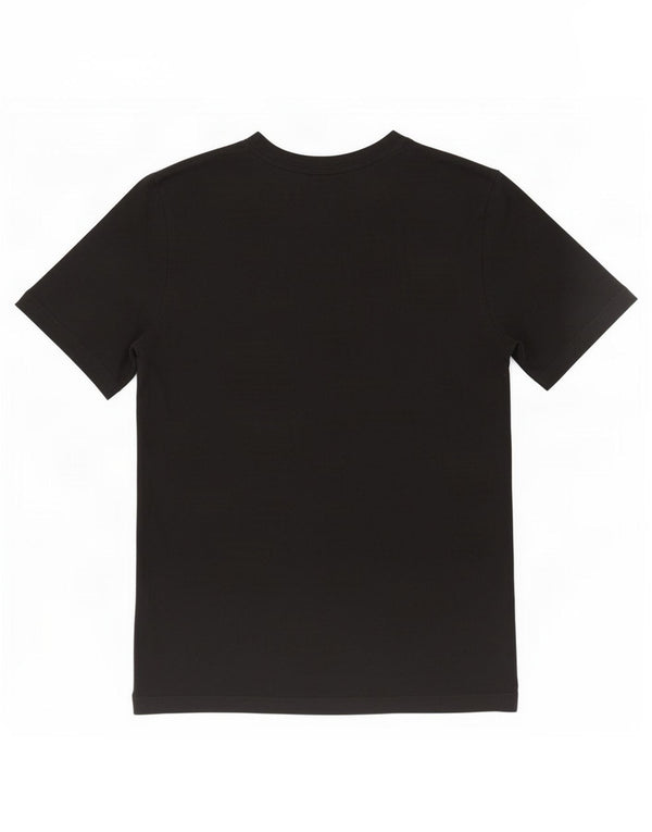Adidas Mens Camiseta Top Médio Algodão Preto