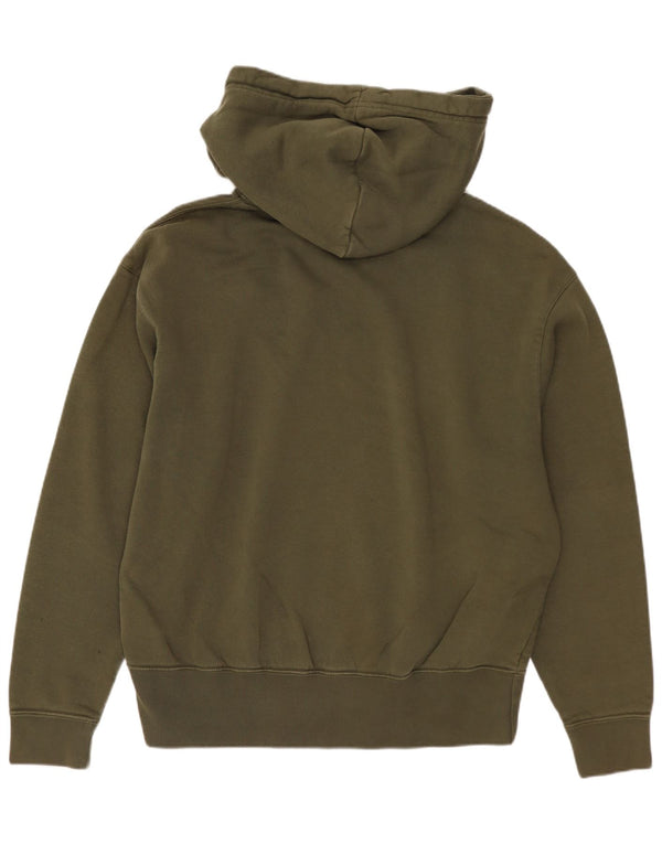 NIKE Mens Loose Fit Hoodie Jumper XS Algodão cáqui