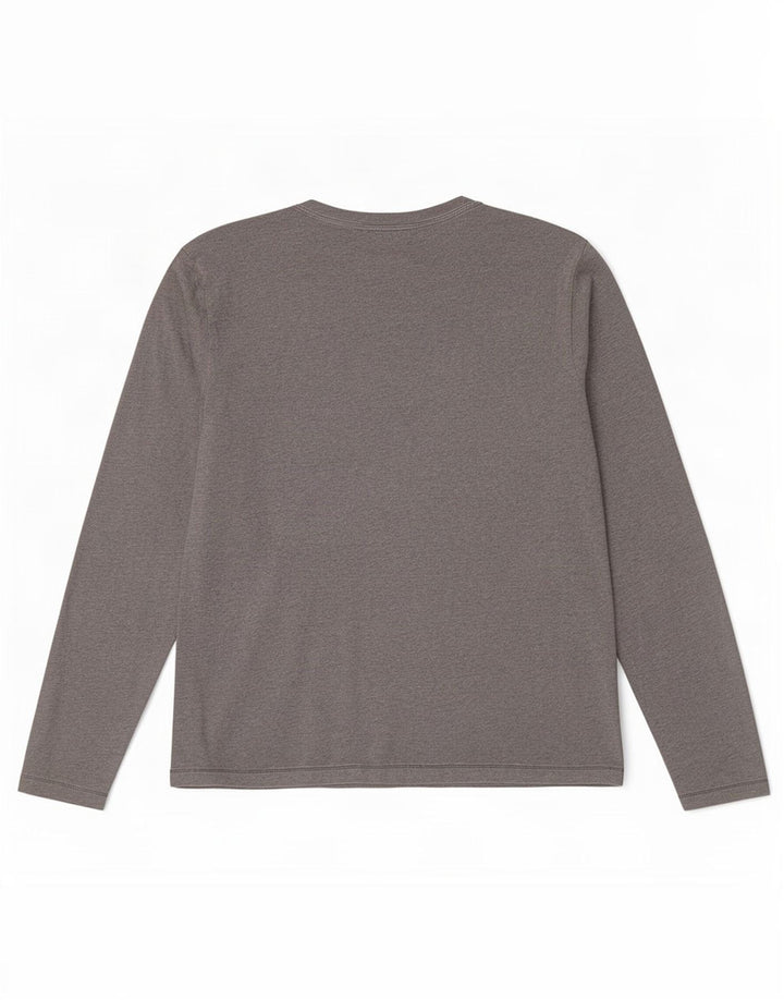 Top gráfico masculino North Sails manga comprida algodão manchado cinza pequeno