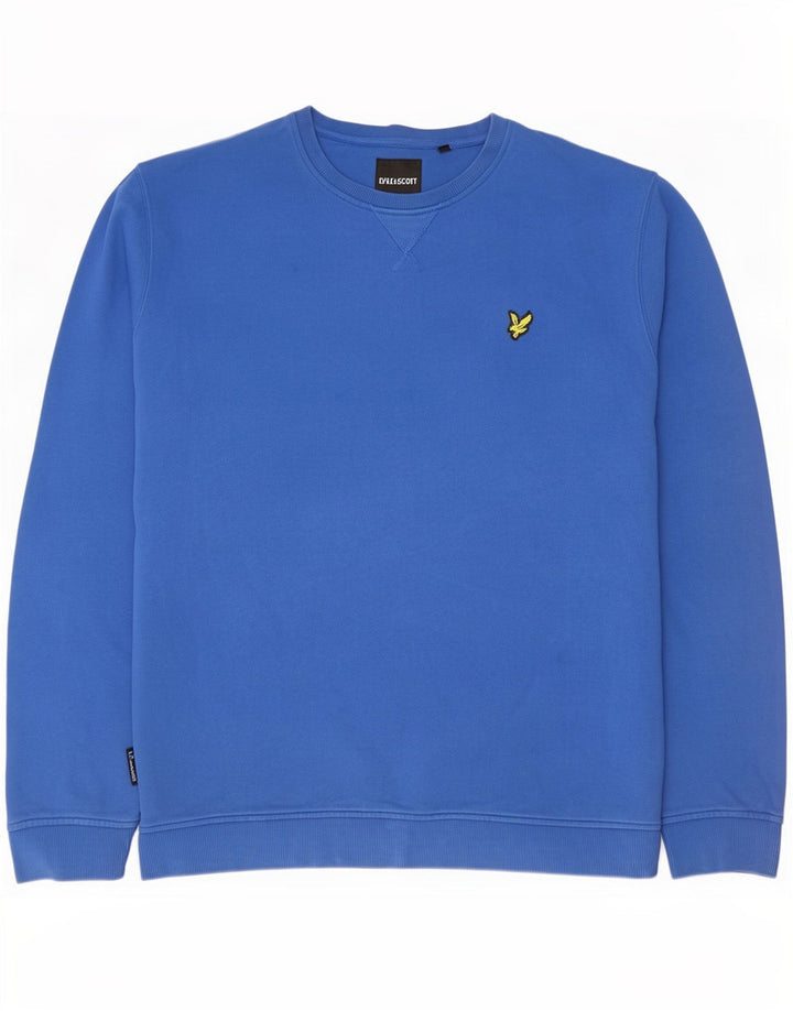 Lyle & Scott moletom masculino jumper 2XL algodão azul