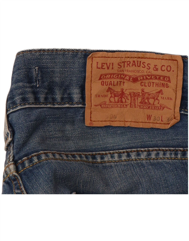 Calça jeans feminina Levi's 506 Standard Fit Straight W30 L24 Azul