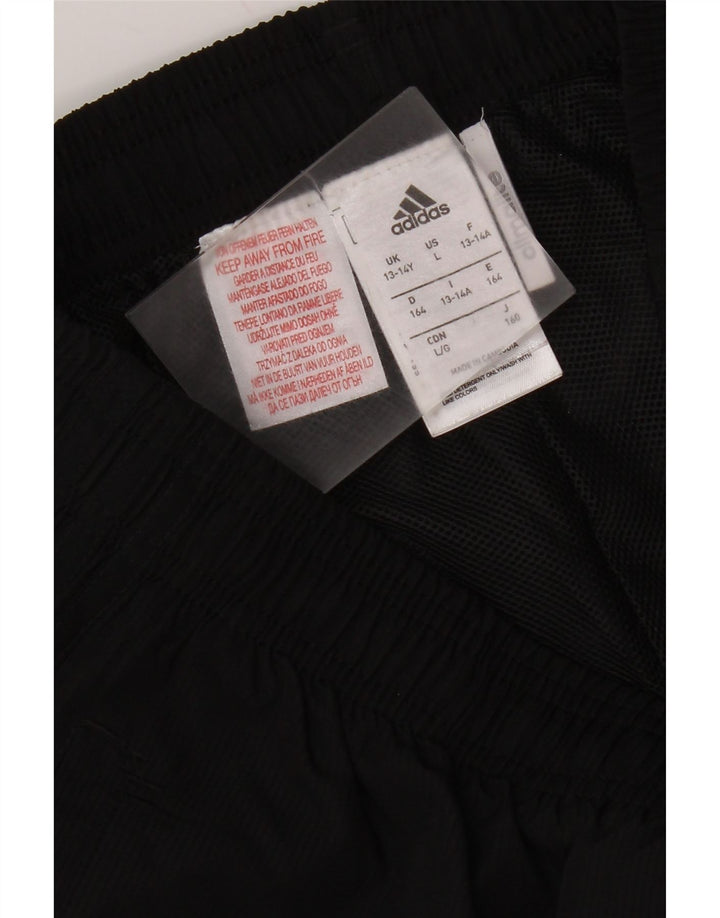 Calças de treino Adidas Boys Climalite 13-14 anos preto poliéster