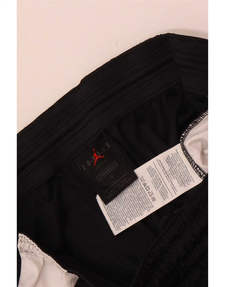 Shorts esportivos masculinos Jordan Standard Fit grande poliéster colorblock preto