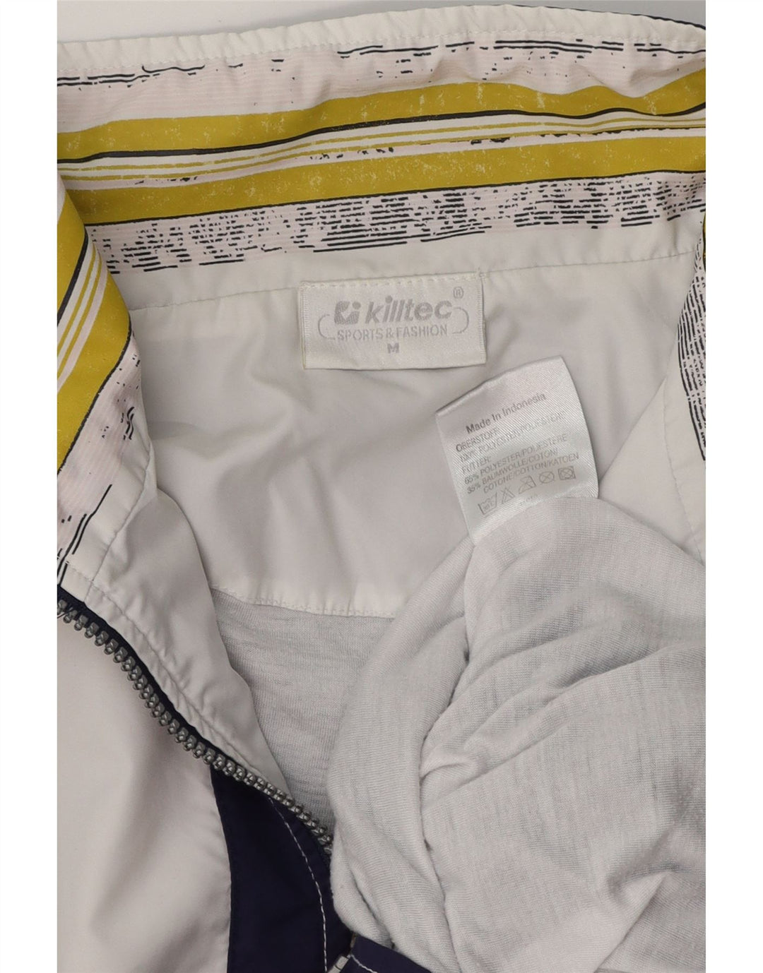 Jaqueta bomber masculina KILLTEC solta ajuste Reino Unido 38 bloco colorido azul marinho médio
