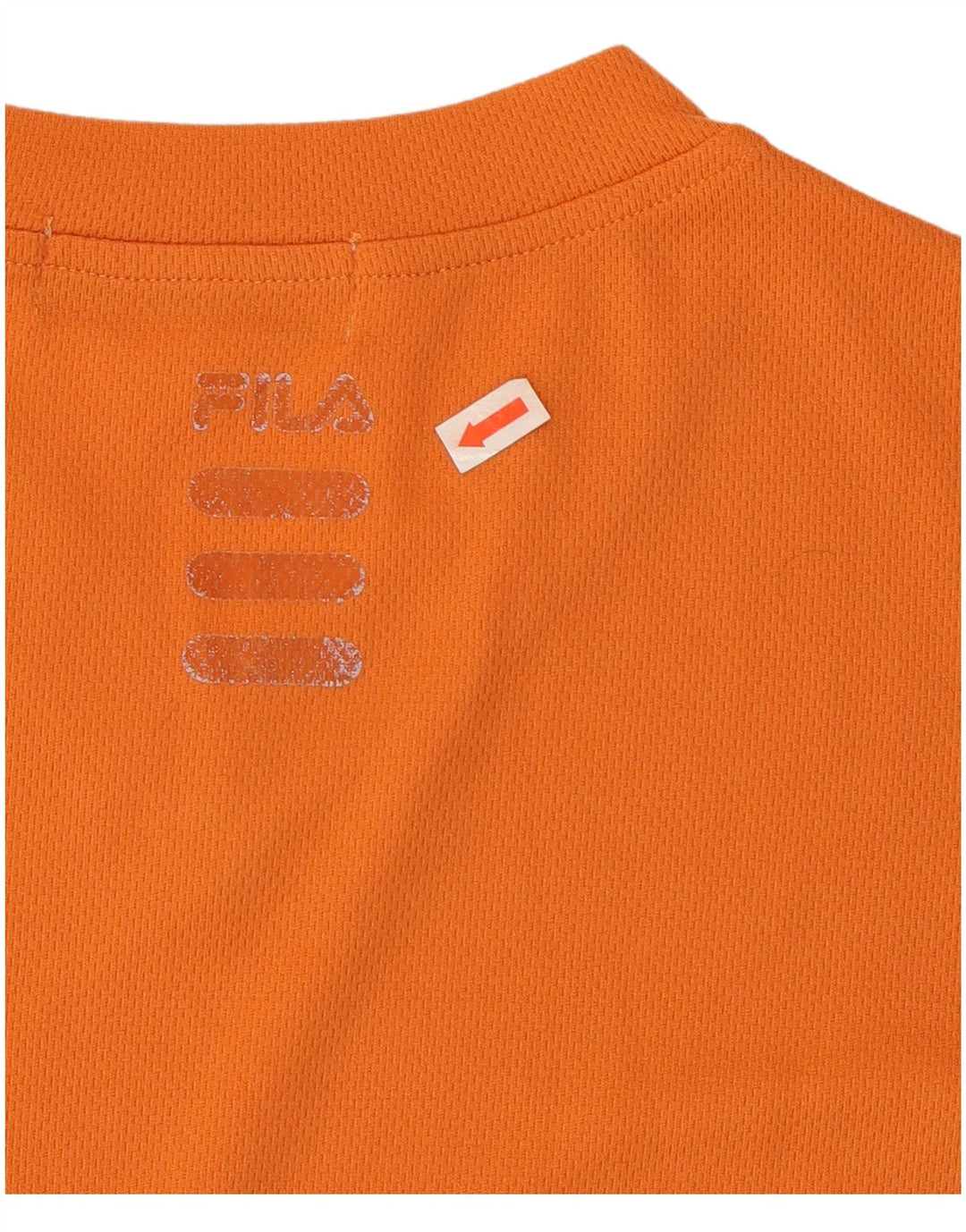 Camiseta feminina FILA UK 16 grande poliéster laranja