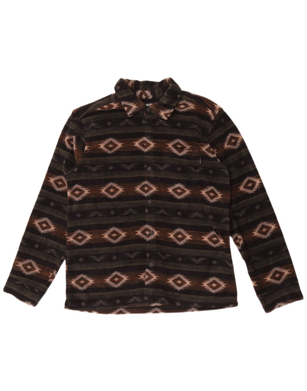 Camisa de lã masculina Hurley média multicolorida Fair Isle poliéster