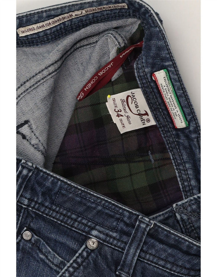 Jacob Cohen Jeans retos masculinos W34 L30 algodão azul