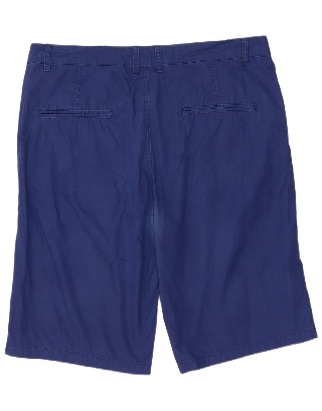 ZARA Mens Chino Shorts EU 42 Grande W32 Azul Algodão