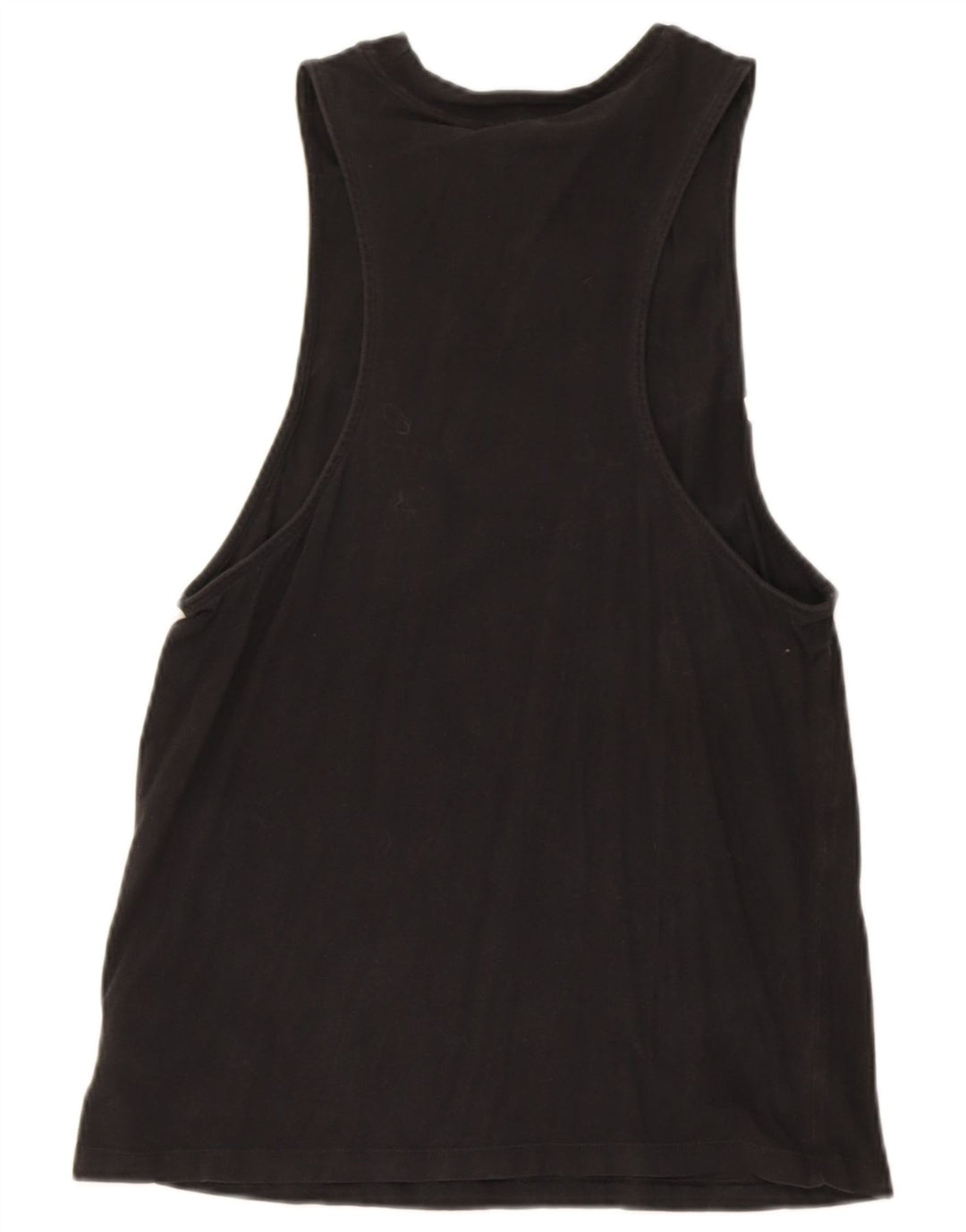 Adidas Womens Graphic Vest Top UK 12 Médio Algodão Preto