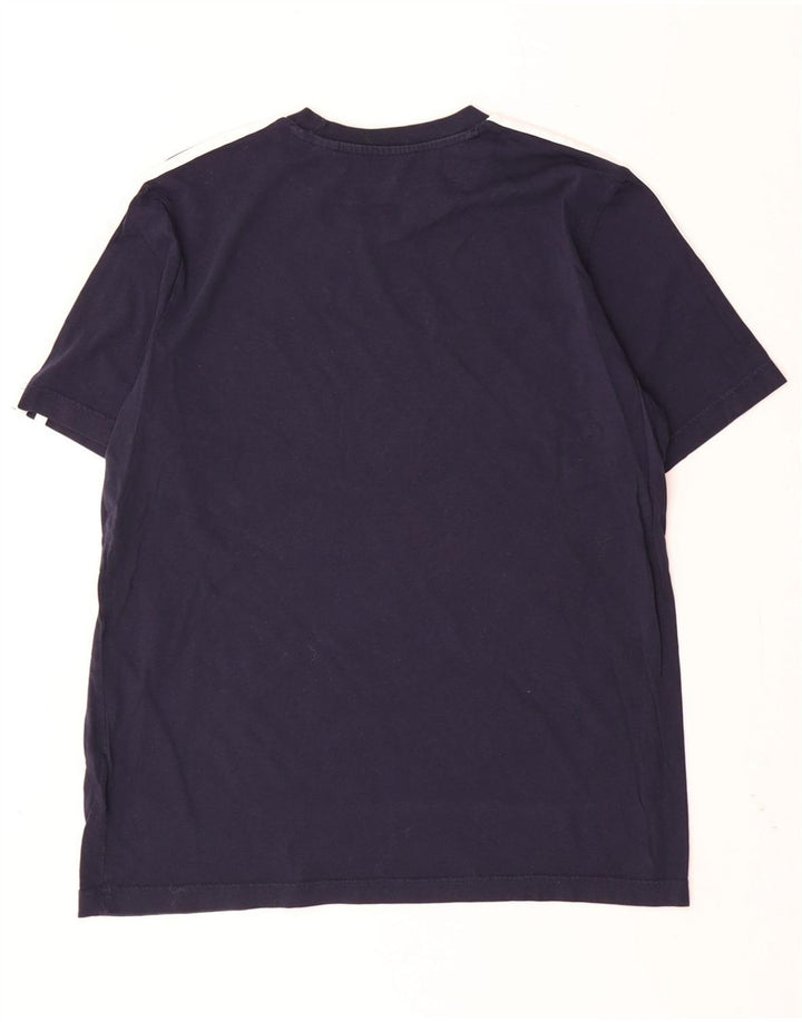 Camiseta masculina ADIDAS Top médio algodão azul marinho