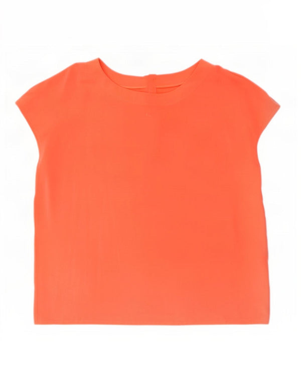 Blusa feminina vintage UK 18 XL laranja