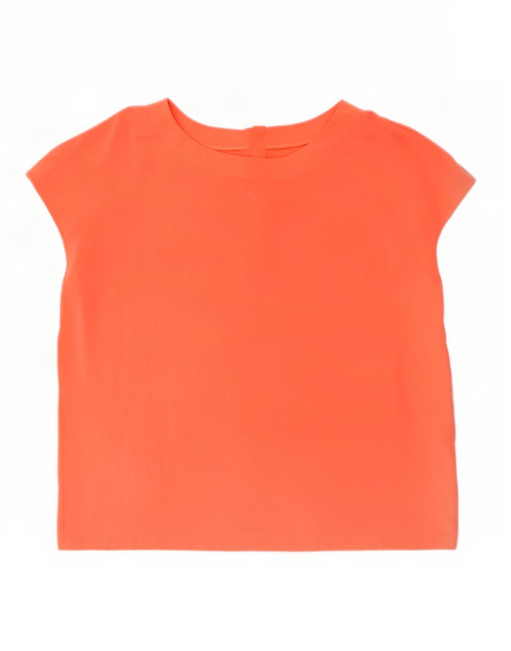 Blusa feminina vintage UK 18 XL laranja