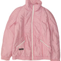 Jaqueta acolchoada de ajuste padrão feminino vintage EU 40 poliamida rosa médio